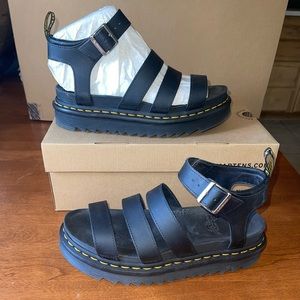 Dr. Martens Blaire Hydro Leather Strap Sandals